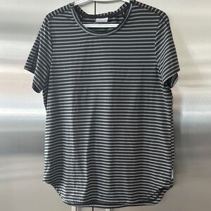 Columbia Black and Gray Striped Tee